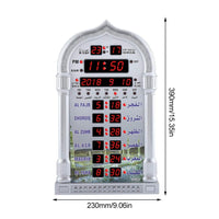 1 x RAW Customer Returns VIFERR Muslim Alarm Clock, Automatic Muslim Clock Islamic Wall Clock AZAN Clock Digital Muslim Prayer Alarm with EU Plug 110-240V - RRP €69.16