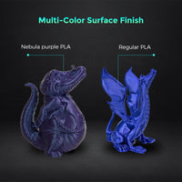 2 x RAW Customer Returns FLASHFORGE 3D printer filament Chameleon PLA color changing filament 1.75mm, changes color with light and angles, 1KG spool 2.2lbs , dimensional accuracy - 0.02mm Nebula Purple  - RRP €54.44