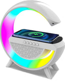 1 x RAW Customer Returns Anna Flowers RGB LED Lamp Bluetooth Speaker Rechargeable FM Radio SD With Wireless Charging For Mobile Phone - RRP €19.93