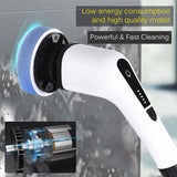 1 x RAW Customer Returns FARI Electric Cleaning Brush, 360 Rotating Spin Scrubber with 7 Adjustable Brush Heads Cleaning Brush for Corners, Toilet, Kitchen, Bathroom, Window, Floor Plate TX-910-EU-W  - RRP €57.59