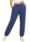 1 x Brand New BALEAF Women s Sweatpants Cotton Baggy Fleece Lined Thermal Jogging Bottoms Warm with Pockets Blue XL - RRP €41.99