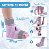 1 x RAW Customer Returns NEWGO Cooling Cuff Foot Cooling Shoes Cooling Socks Feet Ice Shoe for Injuries Ankle Ice Bag Cooling Socks Chemotherapy Pack of 1 Purple  - RRP €25.2