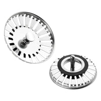 2 x RAW Customer Returns WINDALY Set of 2 sink strainer baskets, diameter 84 mm, stainless steel sink strainer stopper, sink replacement part, 8.4 cm - RRP €32.26