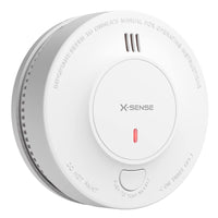 1 x RAW Customer Returns X-Sense smoke detector, 10-year battery fire alarm, photoelectric smoke detector, LED status light 85 dB alarm, test mute button, EN 14604, set of 5 - RRP €59.5