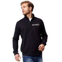 1 x RAW Customer Returns Hole Gadgets Black Embroidered Security Clothing for Security Work Operators, Bodyguard, Surveillance, Military, Tactical, Private Police, Softair XL, Zip Sweatshirt  - RRP €26.56