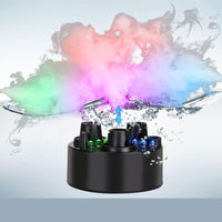 1 x RAW Customer Returns FITNATE 3 Head Ultrasonic Fogger, Fog Machine, Plastic Ultrasonic Nebulizer, with Replacement Atomizer Discs for Water Fountain Pond Aquarium Rockery Sink Halloween, 1500ml H - RRP €43.36