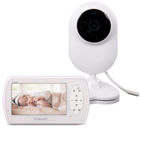 1 x RAW Customer Returns Vtechvat video baby monitor with camera, baby monitor 1080P baby monitor, video surveillance with 4.3 digital LCD screen wireless, VOX, night vision baby, alarm clock, temperature monitoring, intercom function - RRP €39.32