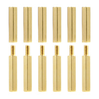 1 x RAW Customer Returns Litorange 240pcs M3 Male Female Hex Brass Spacer Spacer Screw Nut Threaded Pillar PCB Motherboard Assortment Kit - RRP €15.99