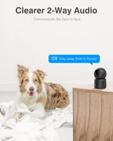 1 x RAW Customer Returns ANNKE Crater 2 WiFi Camera Indoor, 3MP WiFi Baby Pet Camera Indoor with 2-Way Audio, Motion Detection Smart Camera, Cloud SD Card Storage, Compatible with Alexa- Black - RRP €29.99