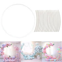 23 x Brand New GothicBride Balloon Circle Frame Kit, 180cm Balloons Garland Kit Round Wedding Arch, Round Balloon Column Stand Balloon Garland Holder for Wedding, Baptism, Decoration, Baby Shower, Party Decor - RRP €440.45