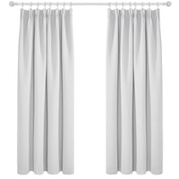 1 x RAW Customer Returns Deconovo Modern Bedroom Curtains Gathered Blackout Soft Curtain for Youth Room Windows with Pockets Set of 2 Panels 168 x 229 cm Light Beige - RRP €49.78