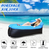 1 x RAW Customer Returns BIHEE Inflatable Sofa, Waterproof Air Sofa 235x70cm Portable Inflatable Air Sofa Couch for Camping, Backyard, Pool, Beach Parties - RRP €22.18