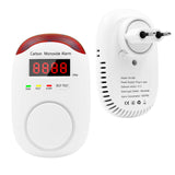 1 x RAW Customer Returns Firlarm carbon monoxide detector, plug-in CO detector for travel, CO warning detector with test button, LED digital display, voice light, plug and play - RRP €24.83