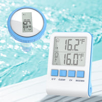 1 x RAW Customer Returns Wireless Pool Thermometer, WiFi Floating Pool Thermometer with Indoor Temperature Humidity Monitor, Digital Pond Thermometer Underwater IP67 Waterproof for Swimming Pools, Bathtubs, Fish Tanks - RRP €40.99