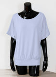 1 x RAW Customer Returns Van Der Rich - 2 pieces T-shirt tops short sleeve blouse - women NDenim, XL  - RRP €31.9