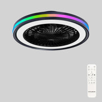 1 x RAW Customer Returns activeallbrite Ceiling Fan with LED Light, DC Motor 20W LED 40W, RGB 3000K-6500K, wind speed can be adjusted remotely, applicable to living room, bedroom, 47CM - RRP €104.26