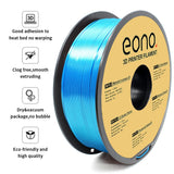 1 x RAW Customer Returns Eono PLA filament 1.75mm silk blue, 3d printer filament PLA, 1KG spool, accuracy 0.03 mm - RRP €16.25