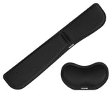 1 x RAW Customer Returns TIDALSOIL Memory Foam Set Keyboard Wrist Rest, Mouse Wrist Support for Office, Computer, Laptop, Comfortable, Lightweight for Easy Typing, Pain Relief, Black - RRP €11.82