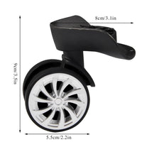 1 x RAW Customer Returns Ejoyous 2 Pcs Luggage Suitcase Wheels, Luggage Wheels Wheels Universal Luggage Wheels 360 Rotatable Suitcase Wheels Swivel Casters Luggage Suitcase Wheel for Trolley Suitcase Luggage Case Hard Shell Suitcase 55mm - RRP €17.34