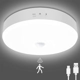 1 x RAW Customer Returns TOOWELL battery lamp with motion detector 300LM 5000K ceiling lamp with motion detector USB rechargeable ceiling light LED ceiling lamp for balcony storage room basement hallway garage stairs corridor bathroom kitchen - RRP €26.99