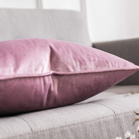 1 x RAW Customer Returns MIULEE Set of 2 Velvet Cushion Covers Flange Cushion Cover Decorative Sofa Cushions Throw Pillows Wrapped Edge Cushion Covers Decorative Pillowcase for Sofa Living Room Bedroom 40 x 40 cm Pink Purple - RRP €18.65