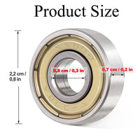 1 x Brand New Ball Bearings, 24pcs, 608zz, Double Shielded Metal Ball Bearings 24pcs  - RRP €25.2