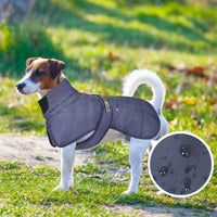 1 x Brand New meioro Dog Winter Coats Waterproof Warm Dog Jacket Windproof Reflective Pet Jacket, Dog Winter Jackets Cold Weather Coat for Medium Large Pets Vest Harness Dog Clothes 3XL, Blue - RRP €19.91