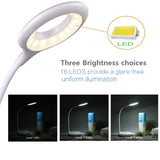 9 x RAW Customer Returns Children s desk lamp, hihigou dimmable eye protection reading lamp 3.2W, touch control color changing and 3 brightness levels, USB charging port, 360 degree flexible table lamp light - RRP €199.62