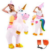 1 x RAW Customer Returns AirSuit Inflatable Magical Unicorn Costume Fun Inflatable Costume Adult Size Comfortable Polyester Resistant Inflation system included OriginalCup  - RRP €42.99