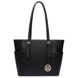 1 x RAW Customer Returns Miss Lulu Women s Handbag Shopper Handbag Black Elegant Shoulder Bags Black Large Ladies Bag with Adjustable Shoulder Strap Improved Version - 35 28 15 CM - RRP €38.99