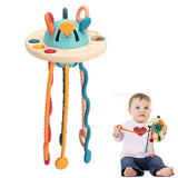 24 x Brand New Goorder Montessori Games 1 Year Old Baby Sensory Toys, Interactive Pull the Rope Game Food Grade Silicone Material, Educational Games for 1 2 3 Year Old Children Girls Boys - RRP €391.68