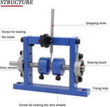 1 x RAW Customer Returns Mxmoonant stripping machine for 1-25mm cable, stripping tool, drill connectable, with 1 replacement blade for recycling copper scrap 1 knife  - RRP €46.67