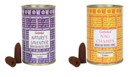 5 x RAW Customer Returns Goloka Nag Champa and Lavender Backflow Incense Cones tins.2 tins, each tin contains 18 cones. - RRP €54.5