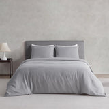 1 x RAW Customer Returns DAPU linen bed linen, 100 pure French flax breathable bed linen set 200 x 200 cm 2 80 x 80 cm with Oeko-Tex 100 standard, soft stone-washed duvet cover with zip, grey - RRP €151.25