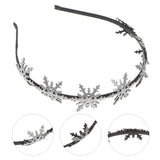 1 x RAW Customer Returns Frcolor Christmas Snowflake Headband Hairbands Adorable Cute Glitter Snowflake Hairbands Christmas Party Favors Supplies for Kids Girls Silver  - RRP €9.06