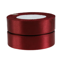 17 x Brand New Satin ribbon for decorating, 2 rolls of 22.5 m total 50 m x 2.54 cm, white, pink, mint green, burgundy - RRP €102.68