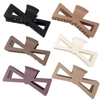 1 x Brand New Hair Clip Hair Clips for Women with Thick Hair 6PCS Large Shark Hair Straightener Clip,Bow Shape Hair Clip Non-slip Hair Clip - RRP €18.0