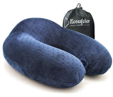 2 x RAW Customer Returns Ecosafeter Portable Travel Pillow - Perfect Neck Support Pillow, Compact and Lightweight Luxury Compact for Camping, Sleep Rest Pillow Blue  - RRP €23.6