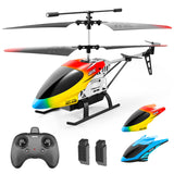 1 x RAW Customer Returns 4DRC M5 Indoor Remote Control Helicopter, Radio Control Helicopter Toys for Children, Mini Helicopter 3.5 Channel LED Light, 2 Batteries, Gift for Children and Beginners - RRP €36.17