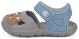 1 x RAW Customer Returns KVbabby Sandals for Girls Boys Closed Sandals Lightweight Beach Sandals Non-Slip Garden Shoes Velcro Fastening, 2463Gray, 22 EU Label Size 140 - RRP €21.62