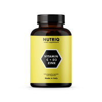 116 x Brand New Vitamin C D3 Zinc from NUTRIQ - 180 vegan capsules for 6 months - high dosage - RRP €1690.12