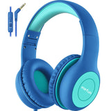 1 x RAW Customer Returns EarFun children s headphones, children s headphones with cable, 85 94 dB volume limiter, foldable, adjustable, stereo sound, HD microphone, audio sharing, over-ear children s headphones for school tablet PC, blue - RRP €16.13