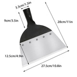 2 x RAW Customer Returns xvxix Garden Shovel, Multifunctional Cleaning Shovel, Garden Weed Remover, Garden Hoe, Scraper, for Home Farm Outdoor Large-Without Wooden Handle  - RRP €39.34