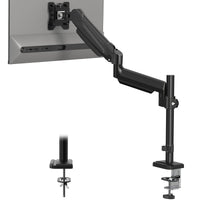 2 x RAW Customer Returns BONTEC Monitor Mount for 13-34 inch LCD LED Screen, Gas Spring Single Arm Monitor 360 Rotatable, Tiltable, Swivel Single Arm Stand Desk Clamp, VESA 75 100mm - RRP €79.2