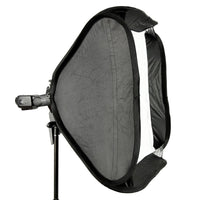 1 x RAW Customer Returns Godox 60x60 Foldable Universal Softbox with S Style Speedlite Bracket for Flash Bowens Mount Accessories Direction Adjustable - RRP €48.19