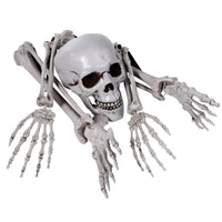 1 x RAW Customer Returns EXCEART Set of 5 Skeleton Bones and Skull Plastic Scary Skeleton for Halloween Decor Props Cemetery Decor Halloween Skeleton with Movable Joints - RRP €21.58