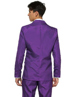 1 x RAW Customer Returns OFFSTREAM Men s Party Costume - 2 Piece Solid Color Outfit for Halloween, Carnival, Mardi Gras Party with Jacket, Pants Tie - Purple - RRP €40.28