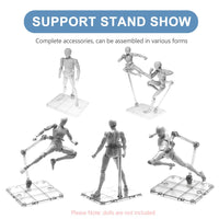 1 x RAW Customer Returns XISTEST Figure Stand, Action Figure Stand, Action Figure Stand Figure Holder Action Figure Stand Stand with 1 Piece Screwdriver, Clear 5PCS  - RRP €18.14