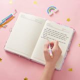 1 x RAW Customer Returns Sequin Unicorn Notebook - Rainbow Unicorn Diaries for Girls with Lock Keys A5 Diary Notebooks for Travel School Office Notepad Memos to Keep Privacy Secret - RRP €8.99