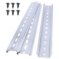 1 x RAW Customer Returns Taiss 3 pieces 25 cm top hat rail slot aluminum never rust, DIN rail for distribution cabinet control cabinet installation, 35 mm wide, 7.5 mm high, long 250 mm 10  - RRP €10.07